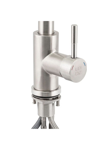 Смеситель для кухни Aria с выдвижным изливом (k35) LDARI015FL1NKS34944 Nickel LIDZ 015FL1 (323485730)