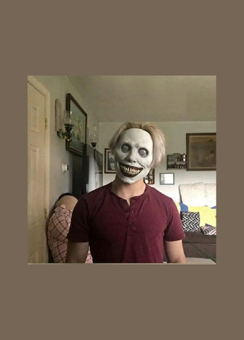 Страшна латексна маска Усміхнений демон No Brand (338627295)