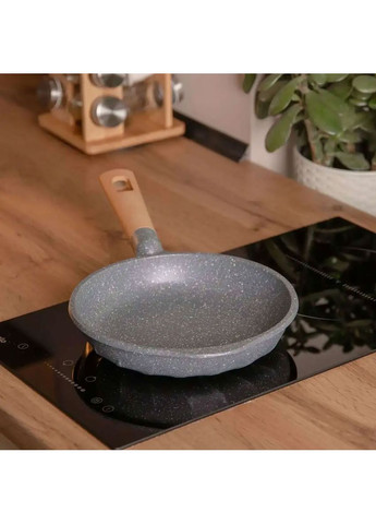 Алюминиевая сковорода 1,5 л, мраморное антипригарное покрытие Ø 26 см, толстое дно MGC серый Jooki (358706439)