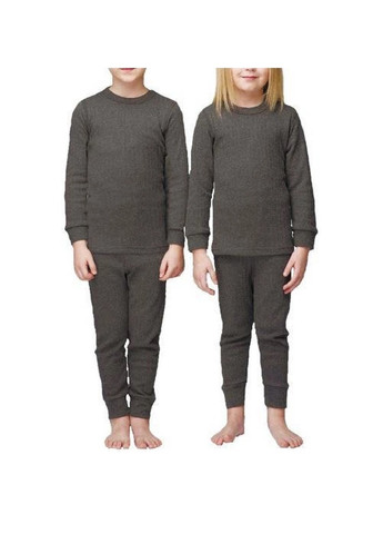 Комплект набор детское термобелье термоодежда костюм кофта кальсоны для холодной погоды рост 116 (475378-Prob) Серый Unbranded (266693827)