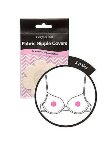 Бежевый невидимка одноразовые наклейки на грудь на соски fabric nipple covers от perfection 3 пары бежевые one size No Brand