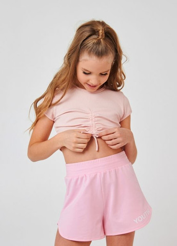 Детский топ | 95% Хлопок | Демисезон |122, 128, 134, 140 | Идеально с шортами, брюками, юбкой Розовый Smil (277694347)