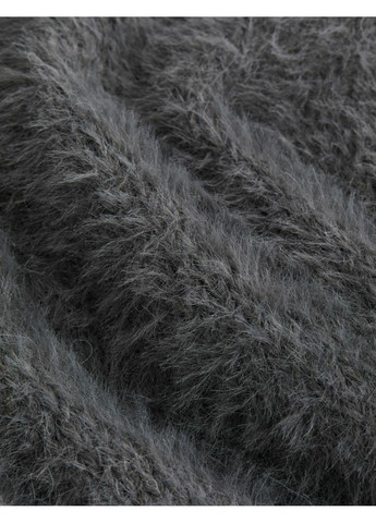 Темно-серое повседневный женское вязаное платье оверсайз н&м (56325) xs темно-серое H&M