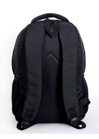Среднего размера вместительный подростковый черный рюкзак из прочной ткани водонепроницаемый с мягкой спинкой No Brand (258653590)