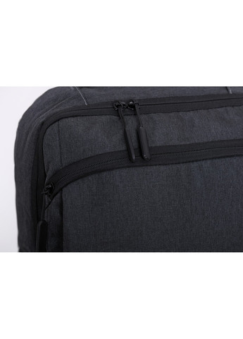 Серый с черным небольшой мужской повседневный городской рюкзак тканевый водонепроницаемый с выходом под USB No Brand (258653586)