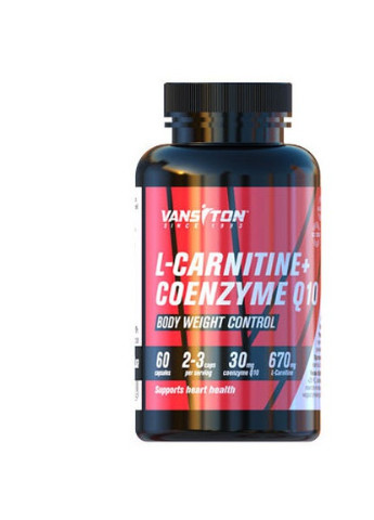 L-Carnitine + Coenzyme Q-10 670 mg 60 Caps Vansiton (256724855)