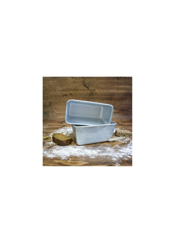 Форма хлебная для выпечки маленьких буханок хлеба и кексов Л12 алюминий (16.7х8.7х7.6 см) Полімет (259294392)