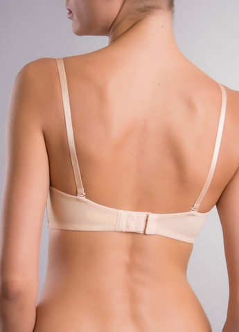 Бежевый балконет бюстгальтер a 6360 b Acousma с косточками нейлон