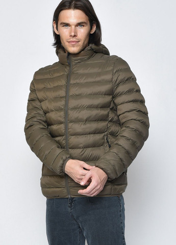 Оливкова (хакі) демісезонна куртка чоловiча демicезонна кольору хакi Let's Shop