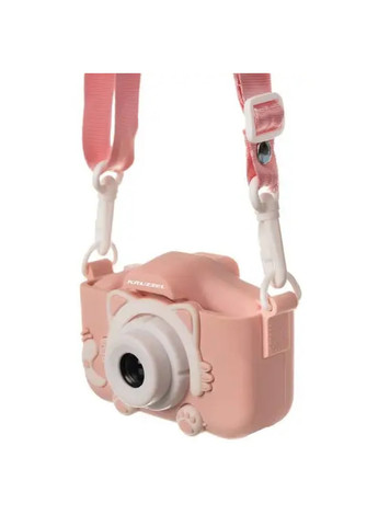 Детский цифровой фотоаппарат с экранчиком играми картой на 32 ГБ в комплекте 5х10,5х6 см (475855-Prob) Розовый Unbranded (272598558)