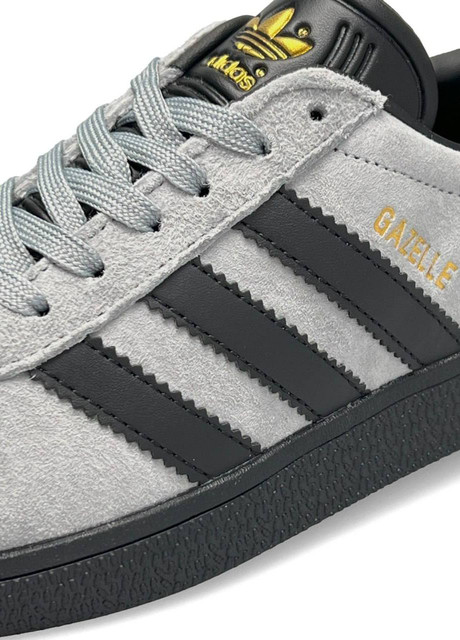 Adidas gazelle trainers grey black exclusive cheap
