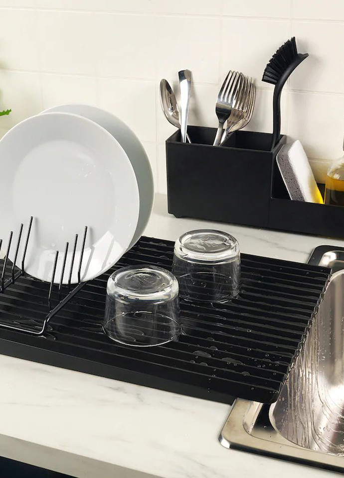 Сушилка для посуды, 3х31х40 см IKEA однотонные чёрные ‣ Цена 278 грн ...