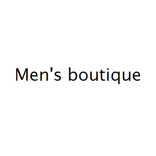 Men's boutique