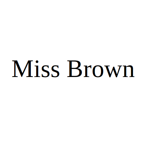 Miss Brown