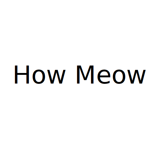 Логотип бренду How Meow