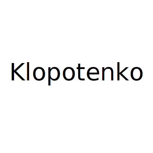 Логотип бренду Klopotenko