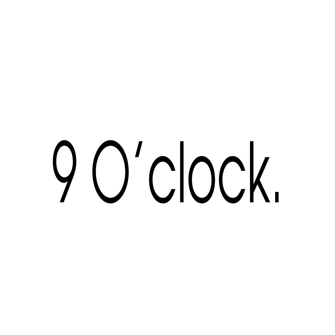 Логотип бренда 9 O'clock